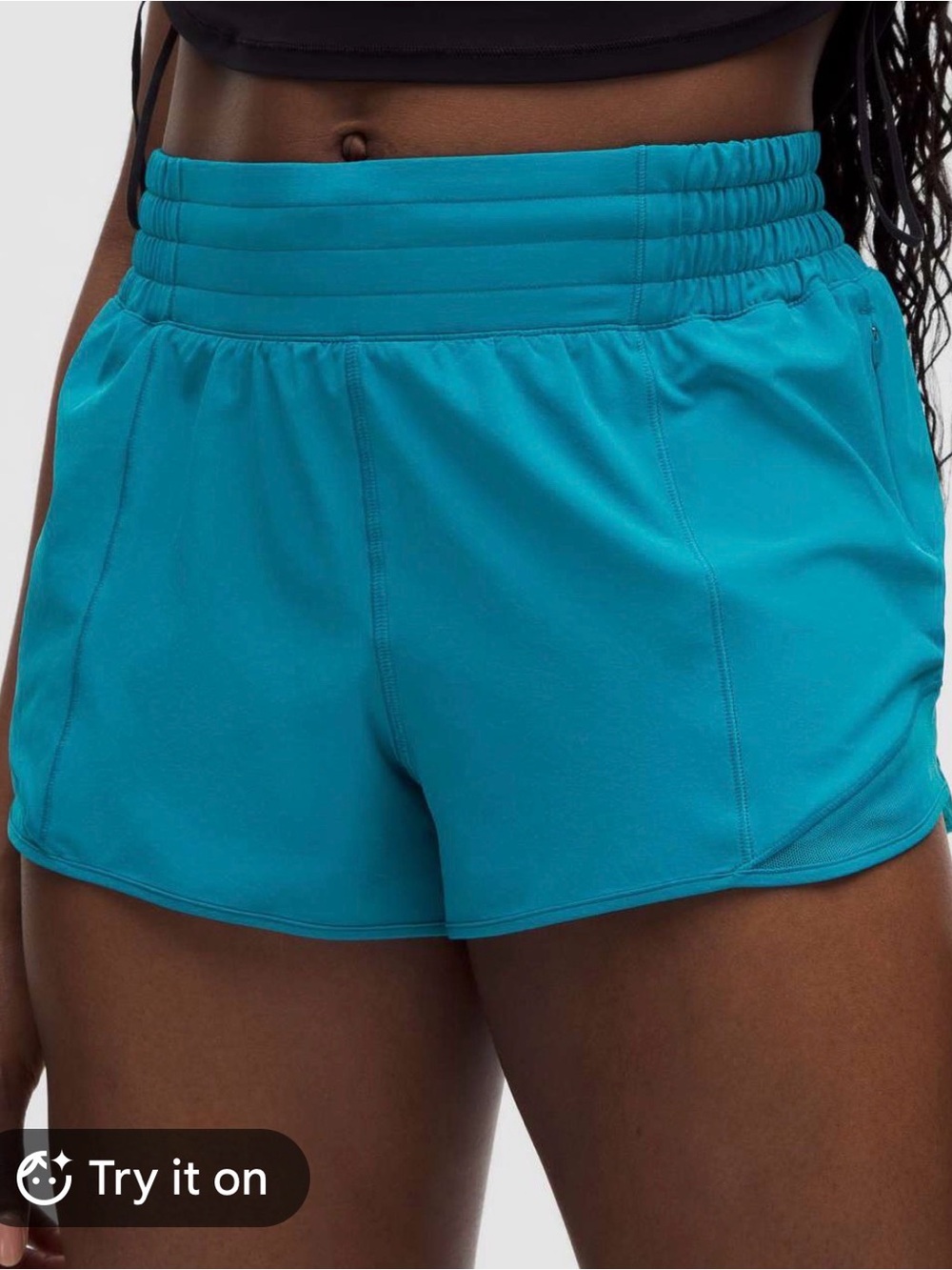 Lululemon Hot High-Rise Lined Short 2.5” Hawaiian Blue